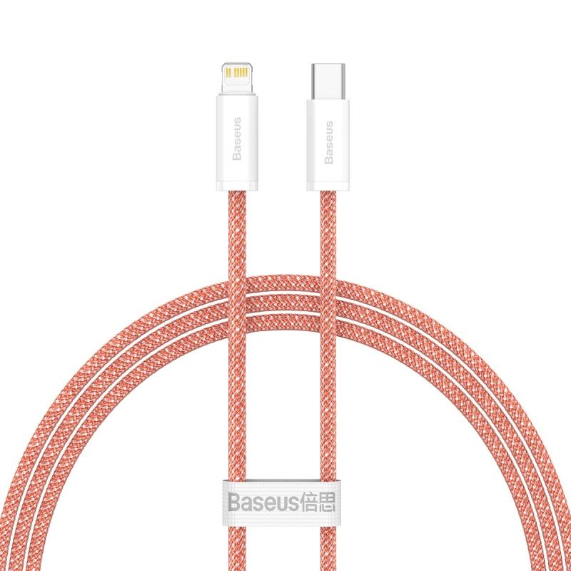 2-in-1 Charging Cable | Baseus CALD000007 Dynamic Series 20W USB-C / Type-C to 8 Pin Fast Charging Data Cable, Cable Length: 1m (Orange) 2-in-1 Charging Cable 2-in-1 Charging Cable