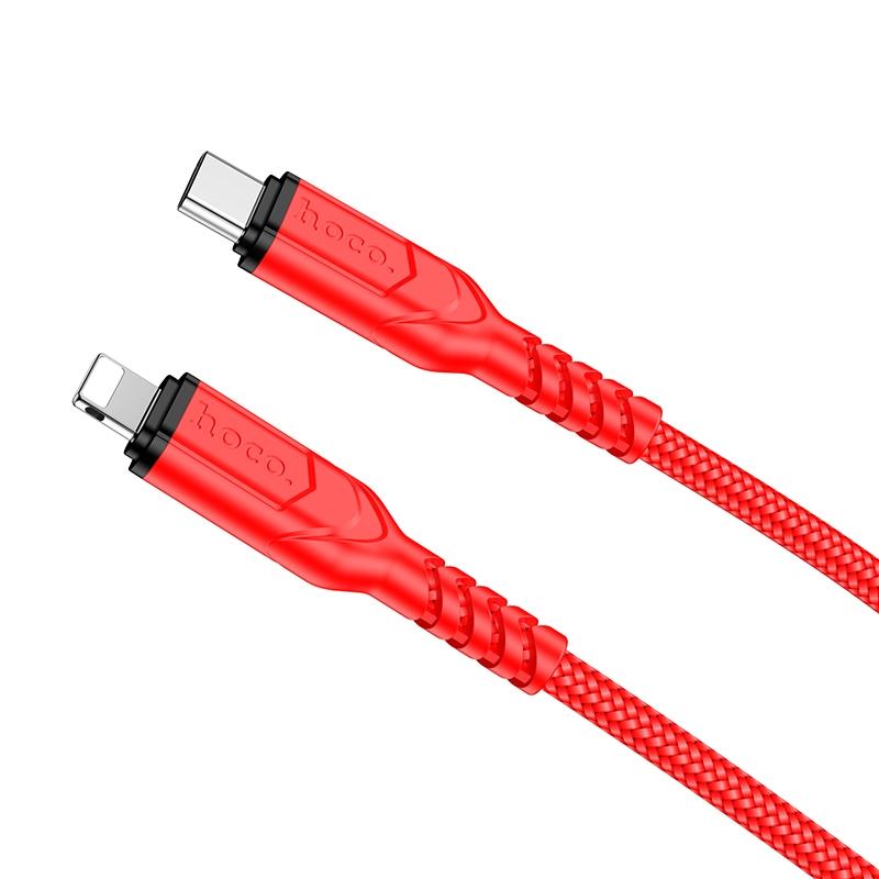 2-in-1 Charging Cable | hoco X59 Victory PD 20W USB-C / Type-C to 8 Pin Charging Data Dable, Length: 1m (Red) 2-in-1 Charging Cable 2-in-1 Charging Cable