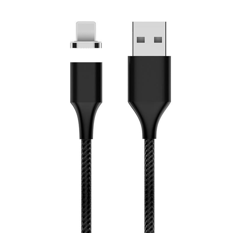 Charging Cable & Head | M11 5A USB to 8 Pin Nylon Braided Magnetic Data Cable, Cable Length: 1m (Black) Mobile Phone + Accessories Charging Cable & Head