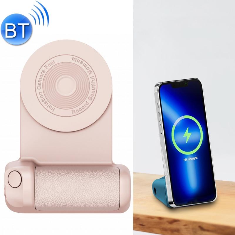 Multifunction Charger | BBC-8 3 In1 Magnetic Absorption Wireless Charging Phone Stand Bluetooth Handheld Selfie Stick, Style: Upgrade Model (Pink) Mobile Phone + Accessories Multifunction Charger